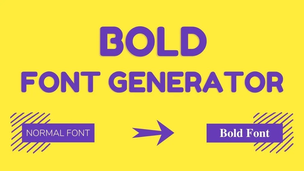bold font generator