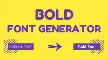 Bold Serif Font Generator