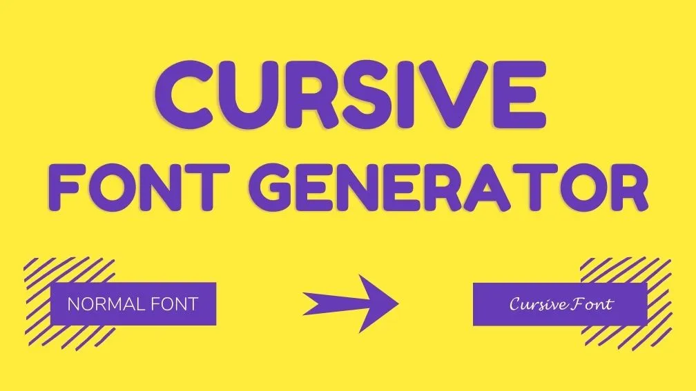 cursive font generator